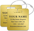 Personalized Luggage Tags for Suitcases (2/4/6/8 Pack) - Custom Engraved Metal Travel Tag, Customizable Pattern/Name/Text for Bags Backpacks Suitcases