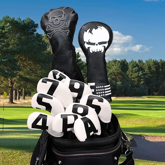 Golf Iron Covers with Colorful Number Neoprene Golf Iron Head Cover,Golf Club Head Covers for Iron Fit All Brands Golf Irons Headcovers 4/10pcs