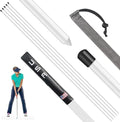 Golf Alignment Sticks 43 Inches Value 5-Pack with Premium Cover, Training Rods Essential Aiming Stick for Perfect Swing & Accurate Aiming & Effective Practice Guide