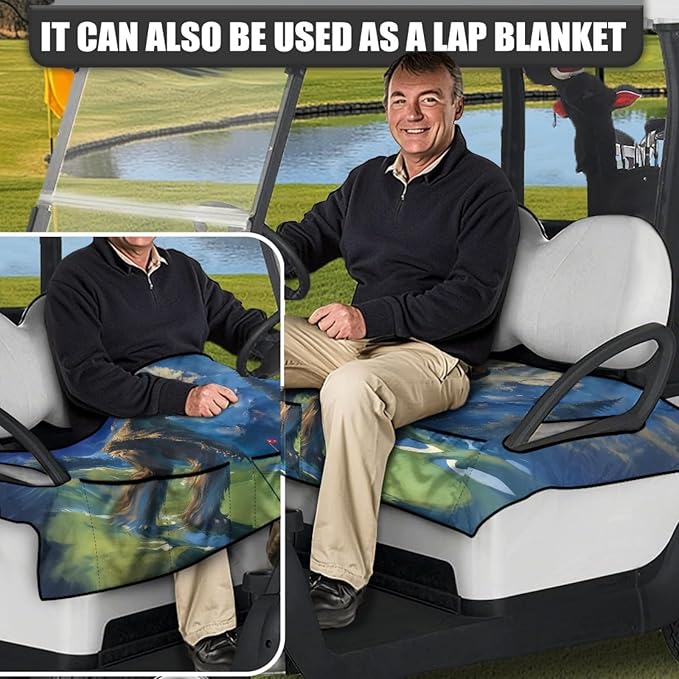 Golf Cart Seat Covers Universal Golf Cart Seat Cover Blanket Cushion Cover Sports Golf Cart Accessories