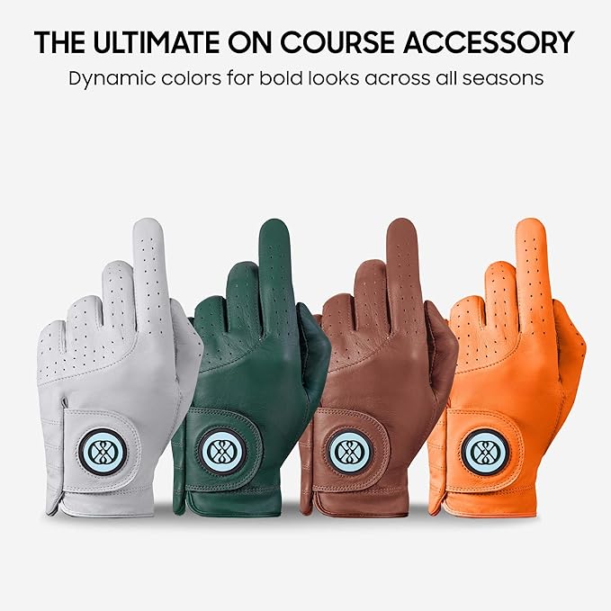 CLAPLEY Women’s Golf Glove – Premium Cabretta Leather with Magnetic Ball Marker, Breathable Design, Good Elasticity, Precious Gift for Golfers, Super Soft Feel, Left and Right Hand, Secure Fit