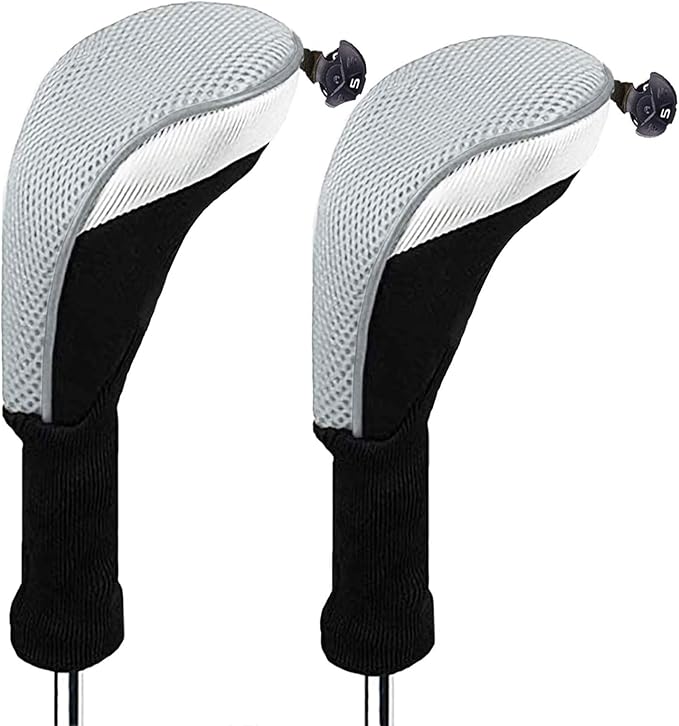 Golf Club Head Covers for Woods and Driver Hybrids Fairway Value Pack Protective Clubs Headcovers with Interchangeable No.Tags 1 3 5
