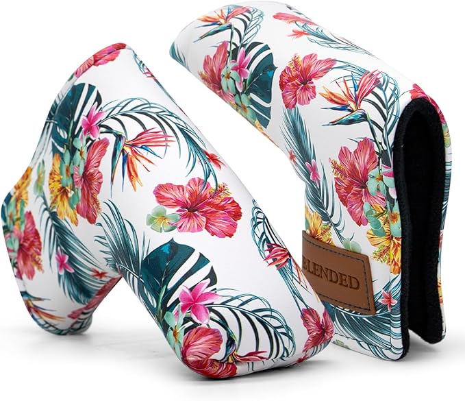 Golf Club Covers Driver Covers Fairway Wood Headcover Hybrid Cover Leather Mallet Putter Covers Blade Headcovers Golf Head Covers for Most Brand