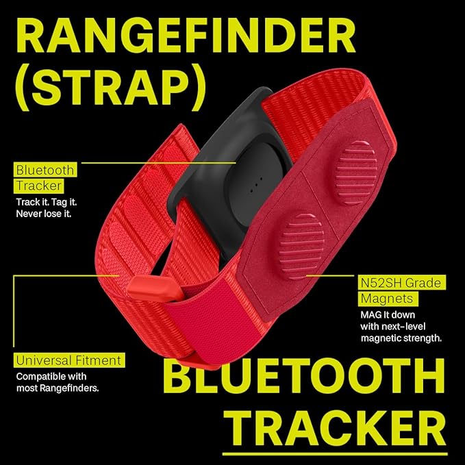 Spigen MAG-iT Magnetic Golf Rangefinder Strap Designed for AirTag/TagMe Tracker and GPS for Golf Cart