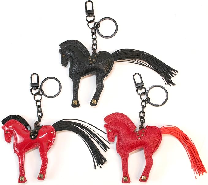 Horse Keychain, Hanging Charm Accessory for Purse, Bag and Backpacks Pony Key Chain for Women