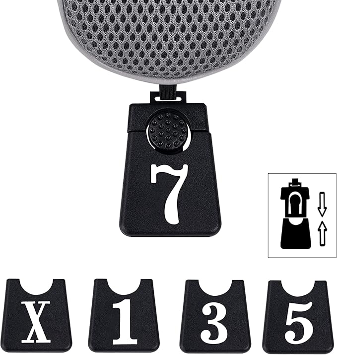 Andux 3pcs/Set Golf 460cc Driver Wood Club Head Covers Long Neck with No. Tags