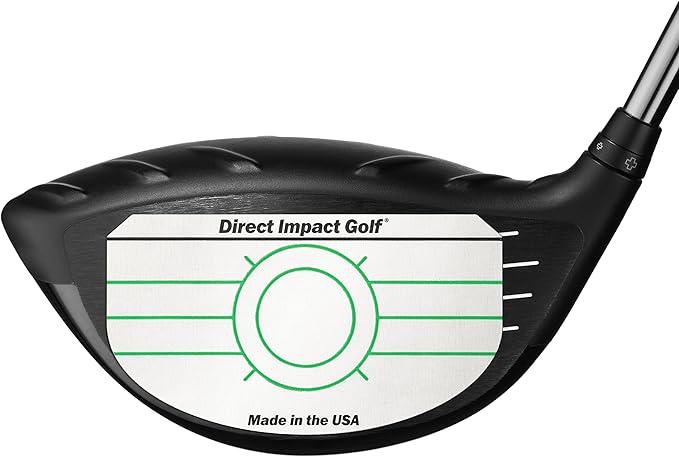 Direct Impact Golf Ultra-Thin Golf Impact Tape 200 Driver Impact Labels: Instant Feedback for Distance, Accuracy, Consistency