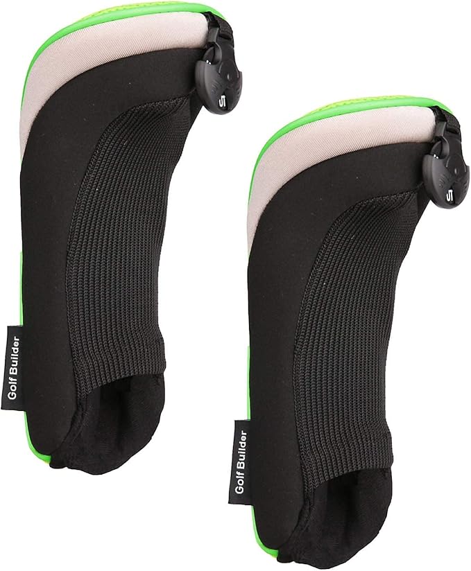Golf Builder 2pcs/Set Golf Club Hybrid Head Covers Utility UT Cover with Interchangeable Number Tag
