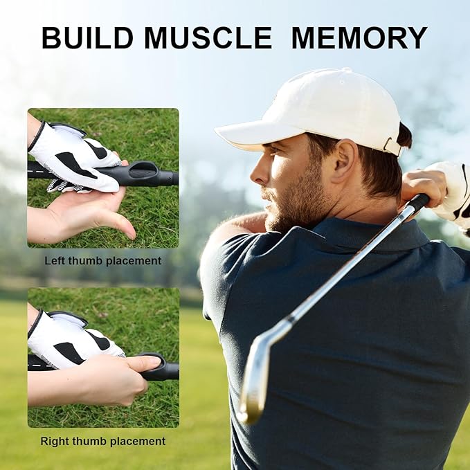 Golf Grip Trainer, Grip Trainer Golf for Boosting Grip Strength, Precision & Swing, Training Aid to Train Correct Hand Position & Achieve Outstanding Performance