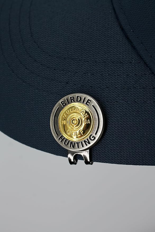Golf Ball Marker + Magnetic Hat Clip, Funny and Unique Golf Gift, Premium Quality, The Perfect for Your Favorite Golfer, Golf Accessories for Any Occasions (Birdie Hunting)