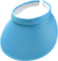 Cloth Covered Slip-On Visor for Women, Adjustable Cap Sports Sun Visors for Men