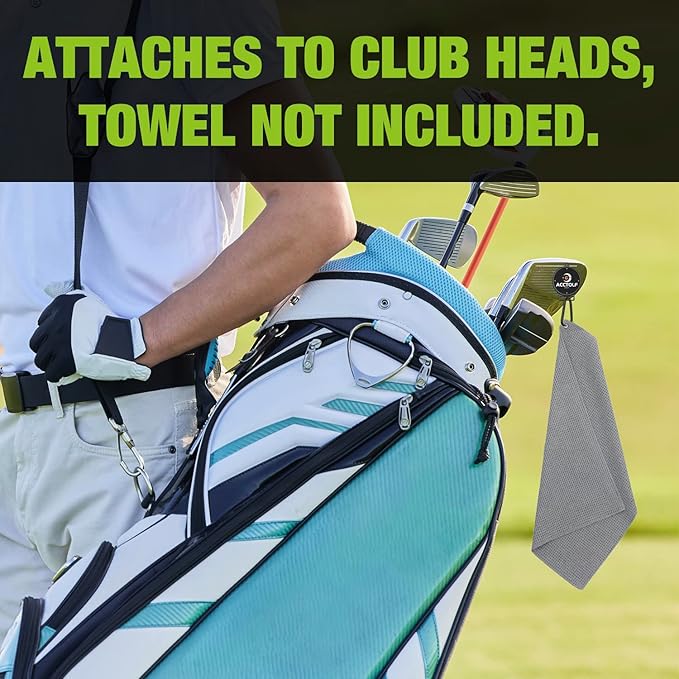 2Pack Magnetic Golf Towel Clip, Magnetic Clip for Golf Towel, Golf Magnetic Clip for Golf Cart, Clubs or Golf Hub, Removable Industrial Magnetic Accessories