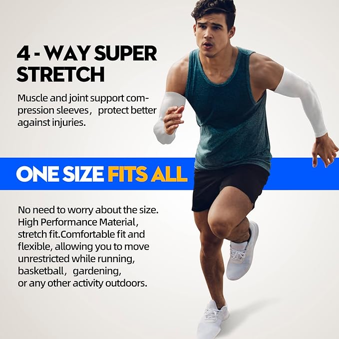 GOUNOD Arm Sleeves for Men Women,Compression Sleeves to Cover Arms for Men Working,Sun Sleeves for Men UV Protection