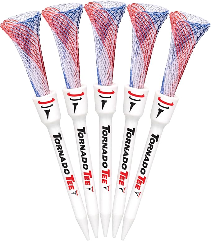 Tornado Tee Red White & Blue High Performance Golf Tee