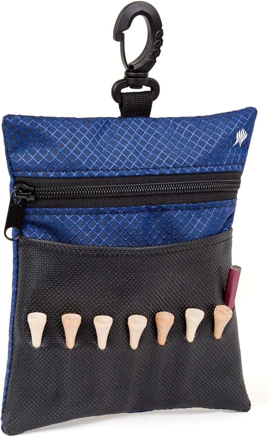 Golf Tee Bag - Store Your tees, Golf Balls, scorecard, and Pencil. Great Gift for Golfers!