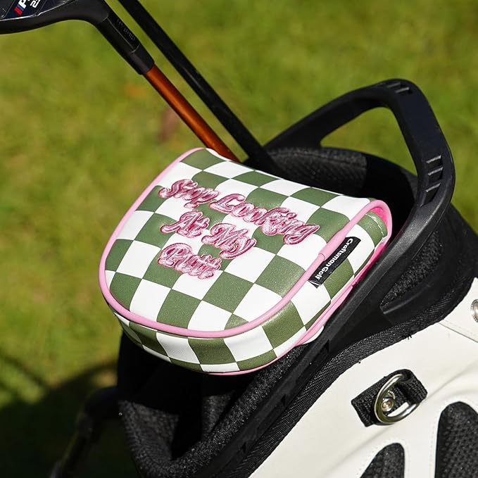 Craftsman Golf Club Cover Golf Head Cover for Driver Fairway Hybrid/Utility Woods Headcover Set Putter Head Cover for Mallet Blade DF3