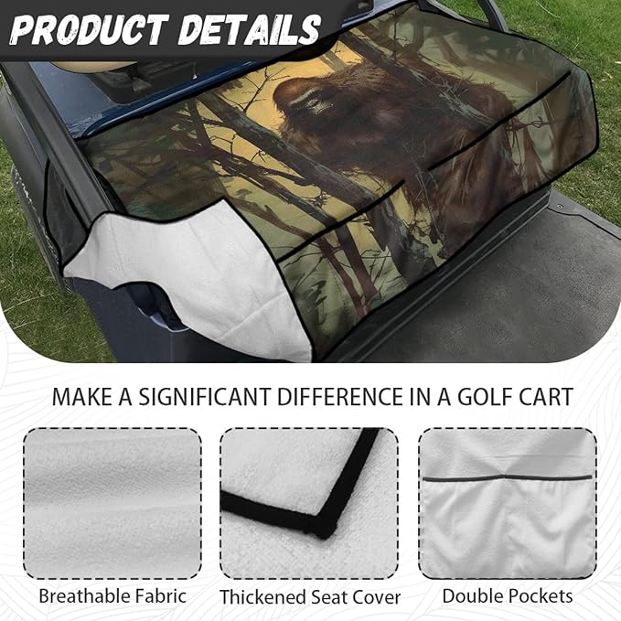 Golf Cart Seat Covers Universal Golf Cart Seat Cover Blanket Cushion Cover Sports Golf Cart Accessories