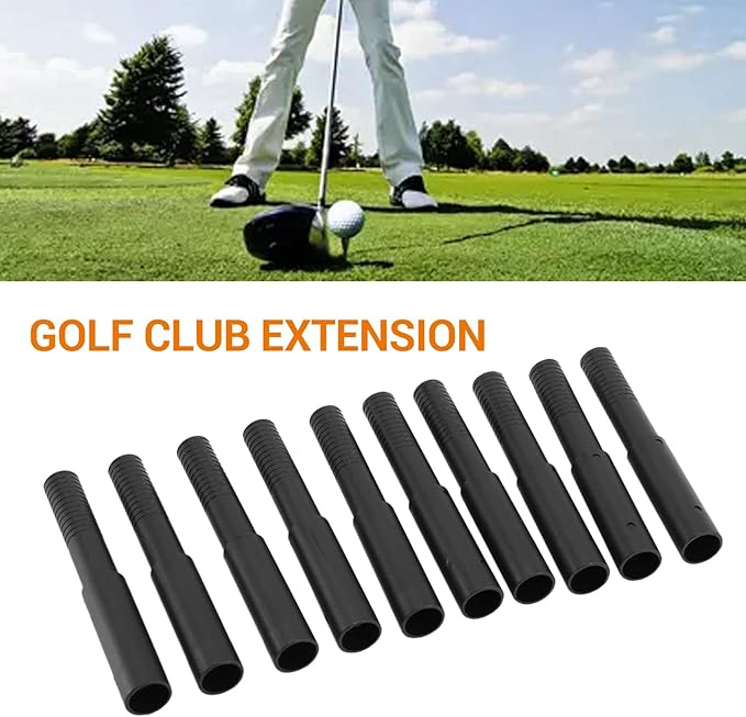 10Pcs Golf Club Shaft Extension Stick Extender for Shafts, Black