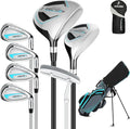8 Pieces Complete Golf Club Set for Men Left or Right Handed – Mens Golf Clubs Full Set with Fairway Wood, Hybrid, Irons, Putter & Lightweight Bag – Beginner Friendly, Best Value, Distance & Accuracy