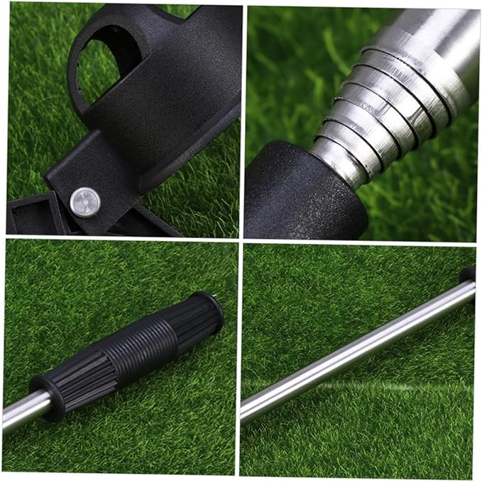 Stainless Steel Golf Ball Retriever with Retractable Telescopic Shaft and Sturdy Scoop Head Automatic Locking Pickup Tool for Ponds and Boundary Fences Easy to Use for Random Color