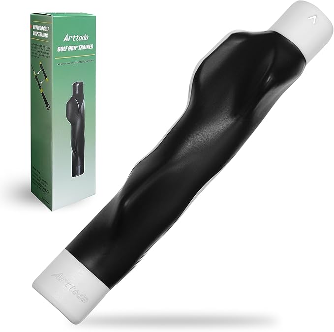 Golf Grip Trainer, Right or Left Handed Golf Training Aid for All Levels of Golfers - Fix Hand Position & Grasp, Master Correct Grip Posture, Golf Accessories