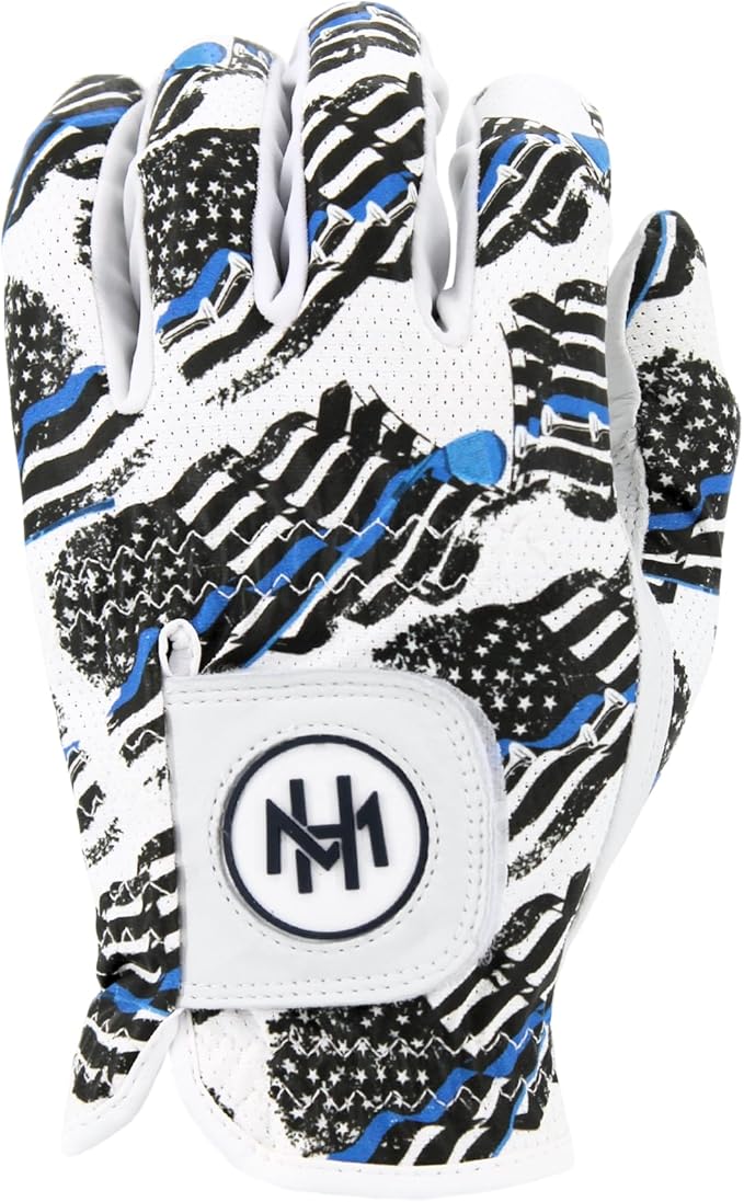 MULLIGAN HOOLIGAN® Men's Golf Glove | Premium Cabretta Leather & Mesh, Breathable Moisture-Wicking Comfort, Unique Standout Design for Men & Women