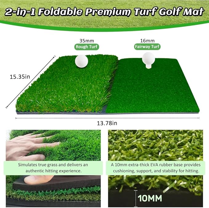 Gagalileo Golf Net: Training for Teens Beginners with Target Portable Indoor Outdoor Hitting Practice