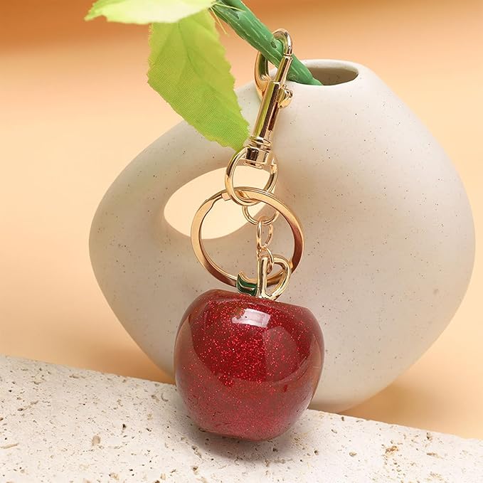 Fruit Bag Charm Purse Charms Keychain Strawberry Cherry Accessories Keychain For Women Birthday Valentine Day Gifts