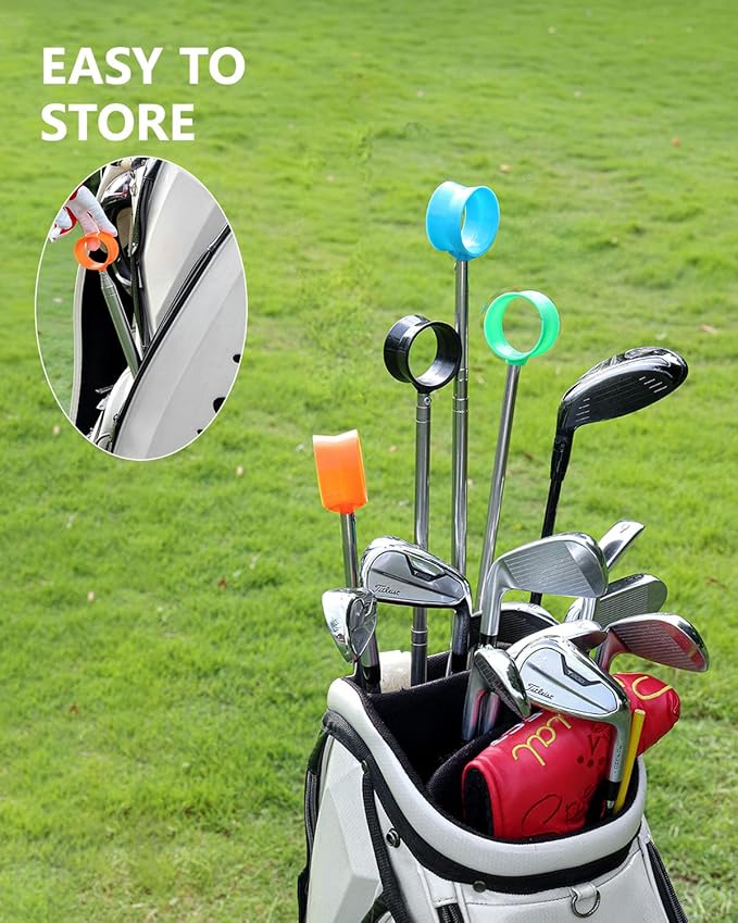 Telescopic Golf Ball Retriever (9/12ft) | Picker Upper Tool | Premium Stainless Steel & Double-Sided Head