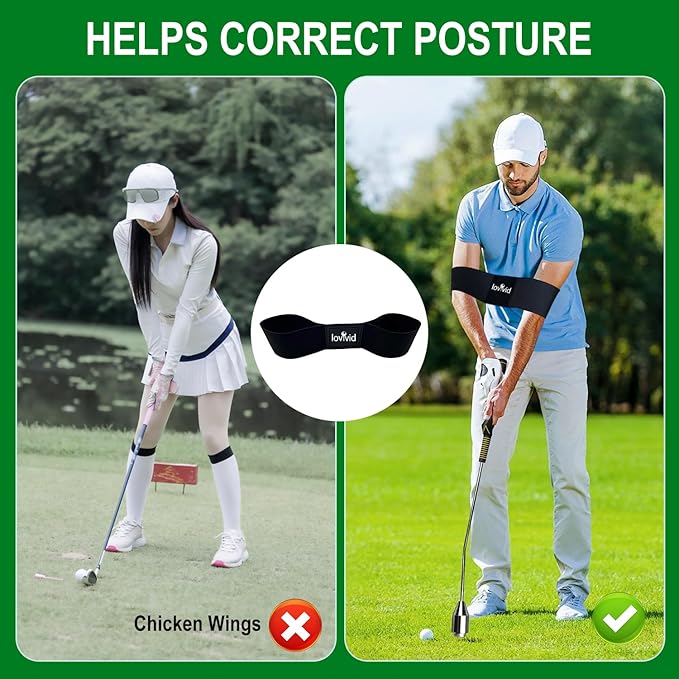 Golf Swing Trainer Aid, Weighted Golf Club for Tempo & Grip Training for Right & Left-Handed Golfers, Indoor & Outdoor Warm-Up Practice Accessories