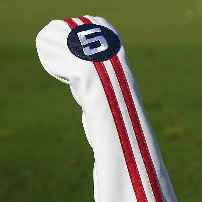 Single Headcover, Easy Slip-On Easy-Off Golf Club Head Cover, Fleece Lined Interior, Water Resistant and Durable Shell, Individual Retail Pack
