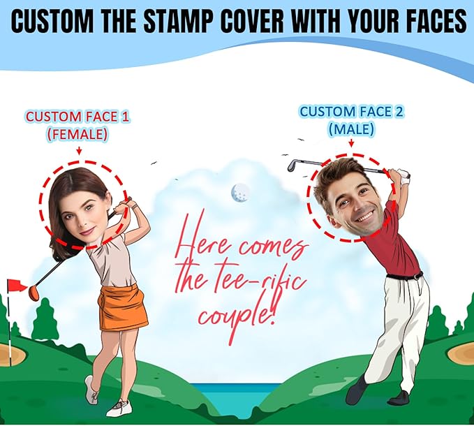 Custom Golf Ball Stamps Personalized Self-Ink Long Lasting Golf Ball Markers Customizable Funny Case Icon Sticker Golf Ball Stamper