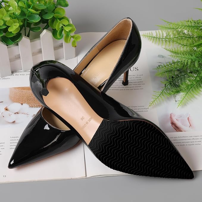 Sole Protector for High Heels, Shoes Grips on Bottom of Shoes,Shoe Bottom Protectors Anti Slip Grips Self Adhesive Silicone Non Slip Shoe Pads