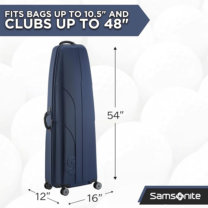 Samsonite Tour Classic Golf Hard Case Golf Travel Bag, Lightweight & Durable ABS Shell, 360 Degree Multi-Directional Wheels