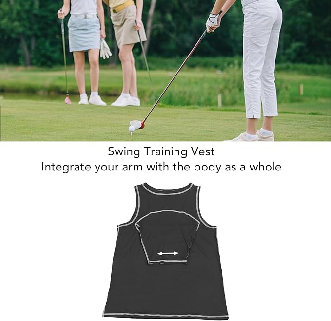 Club Swing Training Vest, Golf Posture Shirt with Swing Training Aid Blue S Lightweight for Outdoor Golf Practice Arm Body Alignment
