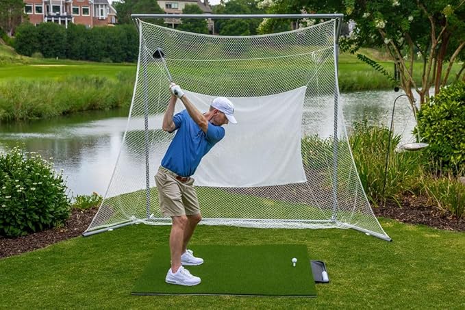 Dura-Pro Premium Turf Indoor/Outdoor Golf Mat. Bonus Tray + 3 Tees