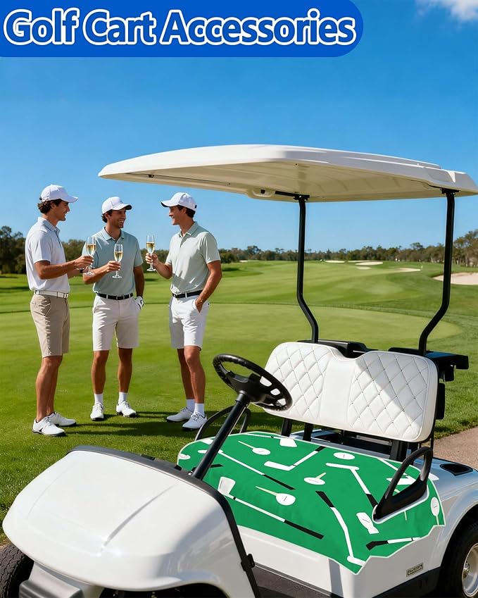 Comfortable Golf Cart Seat Covers, Soft Golf Cart Towel, Golf Cart Accessories, Club Car and Other 2-Seat Golf Carts