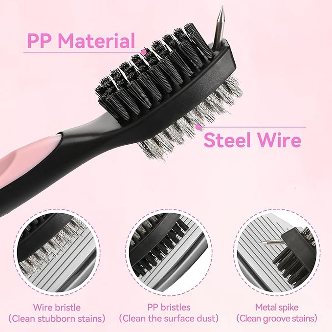 11 Pcs Golf Accessories Kit, Include Golf Ball Bag with Hook Tees Towel Cleaner Brush Ball Marker Divot Tool Score Counter
