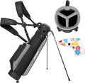 Golf Stand Bag,Lightweight Small Golf Bag,Medium Golf Carry Bag, 2-3Way Divider Men and Women with Adjustable Shoulder Strap Multiple Pockets with Golf Putter Covers