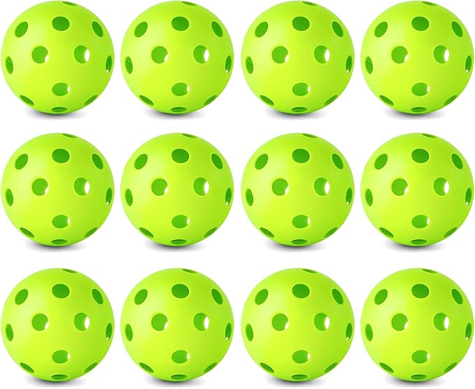 Coopay 12/50/100 Pack Baseball Practice Balls Plastic Training Balls Lightweight Hollow Softballs with a Drawstring Bag for Hitting, Baseball Training Indoor Outdoor Use