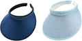 Cloth Covered Slip-On Visor for Women, Adjustable Cap Sports Sun Visors for Men