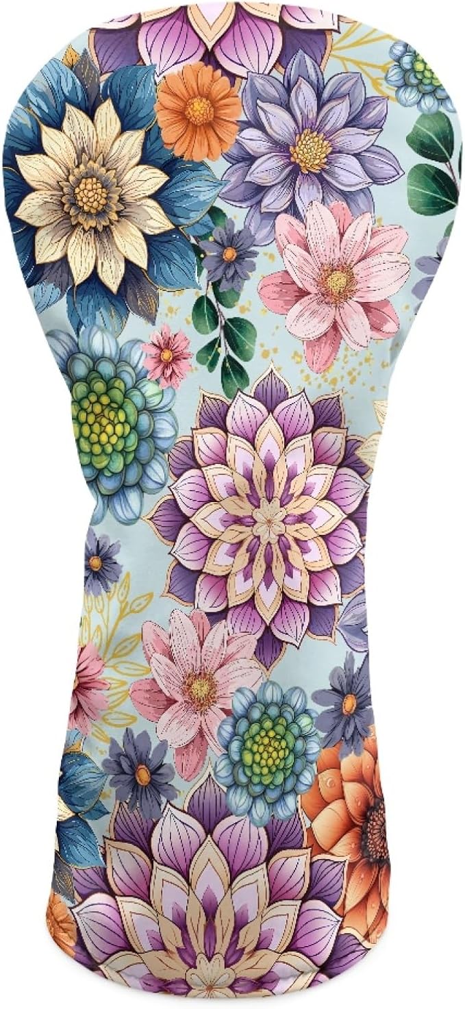 Golf Club Head Covers for Club Protective, Waterproof PU Leather Driver Fairway Wood Hybrid Head Cover