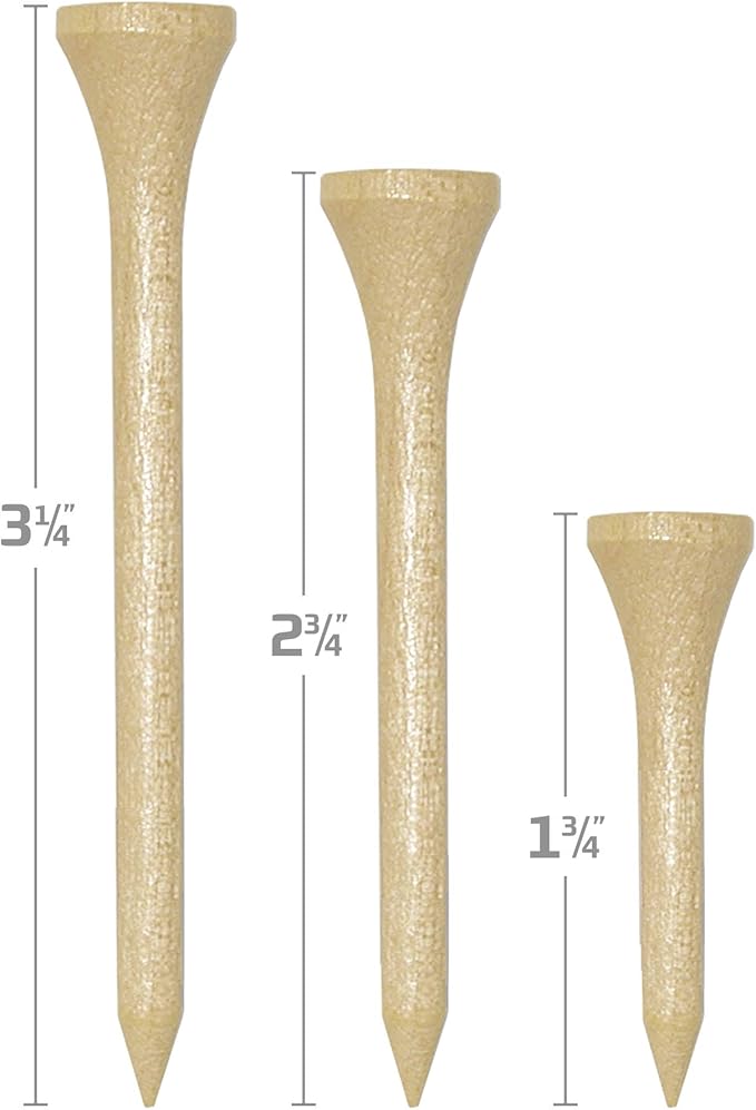 Izzo Wood Golf Tees (200 Pack)