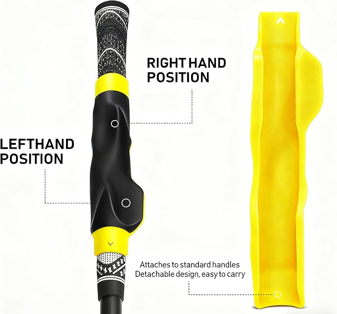 Golf Beginner Swing Fix 3-Piece Set - Wrist Corrector, Hand Grip Trainer & Arm Alignment Strap for New Golfers