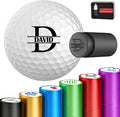 Custom Golf Ball Stamp Marker Personalized Quick-Dry Monogram Golf Ball Stamp with Logo Name Reusable Waterproof Golf Ball Stamp Gifts for Men Golf Lovers Golfers Dad Husband