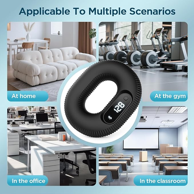 Smart Grip Trainer, Supports Multiple Game Interaction and HID Mode Video Browsing,Hand Gripper for Fitness, Stress Relief and Rehabilitation Training, Hand Exerciser