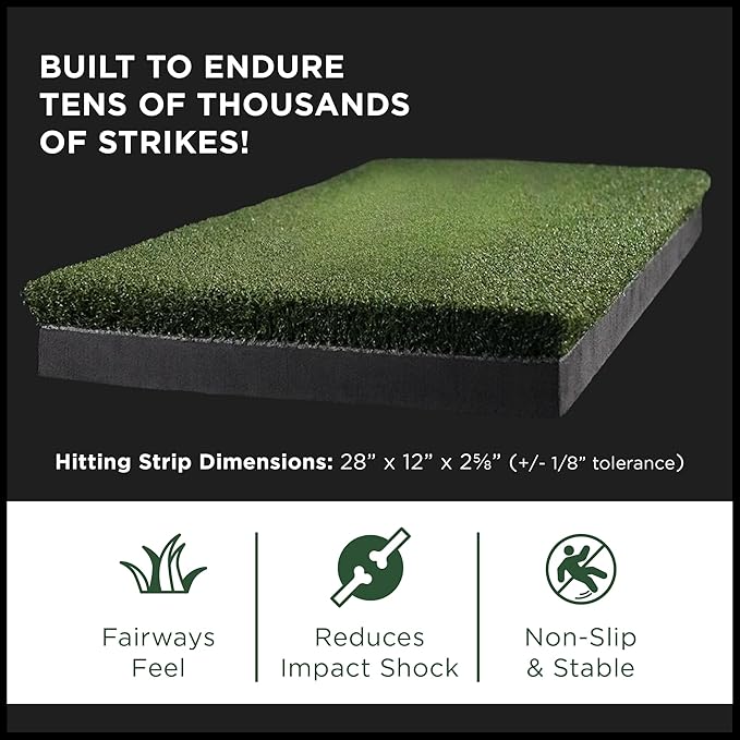 SIGPRO Hitting Strips - Professional-Grade, Replaceable Golf Hitting Mat - Realistic Hitting Surface - Replaceable with SIGPRO - Joint-Friendly