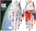 Ladies Golf Gloves Women Right Handed Golfer Left Hand Value 2 Pack with Ball Marker Leather All Weather Grip Breathable Soft Gift Set