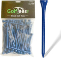 Wood Golf Tees - Standard Golf Tees for Men and Women