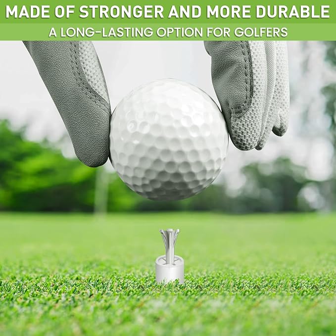 FINGER TEN Golf Rubber Tees Driving Range 3 Inch 1.5'' 2.25'' 2.75'' 3.13'' Tee Holder for Mat 1.5'' 2'' with Plastic Tees Indoor Outdoor Use